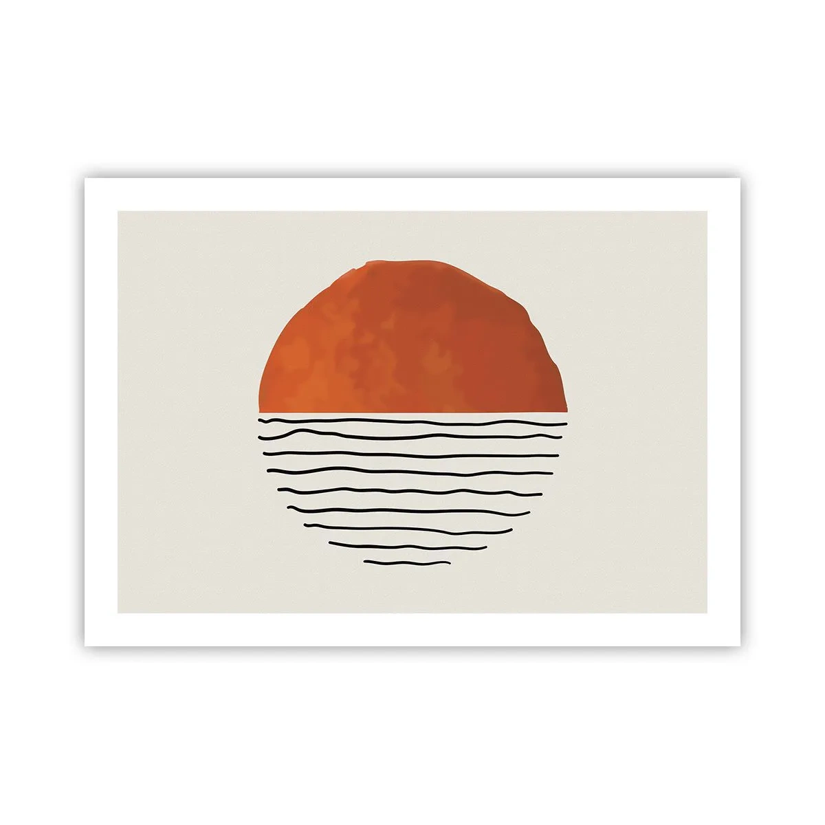 Póster - En un ambiente japonés - 70x50 cm