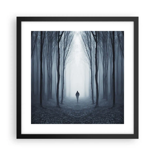 Póster en marco negro - Alto y claro - 40x40 cm