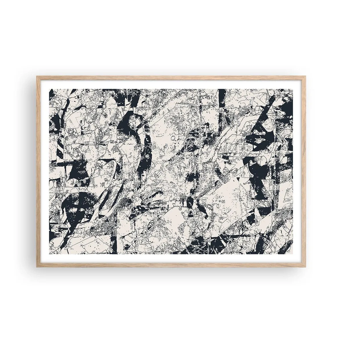 Póster en marco roble claro - La interpenetración de los opuestos - 100x70 cm