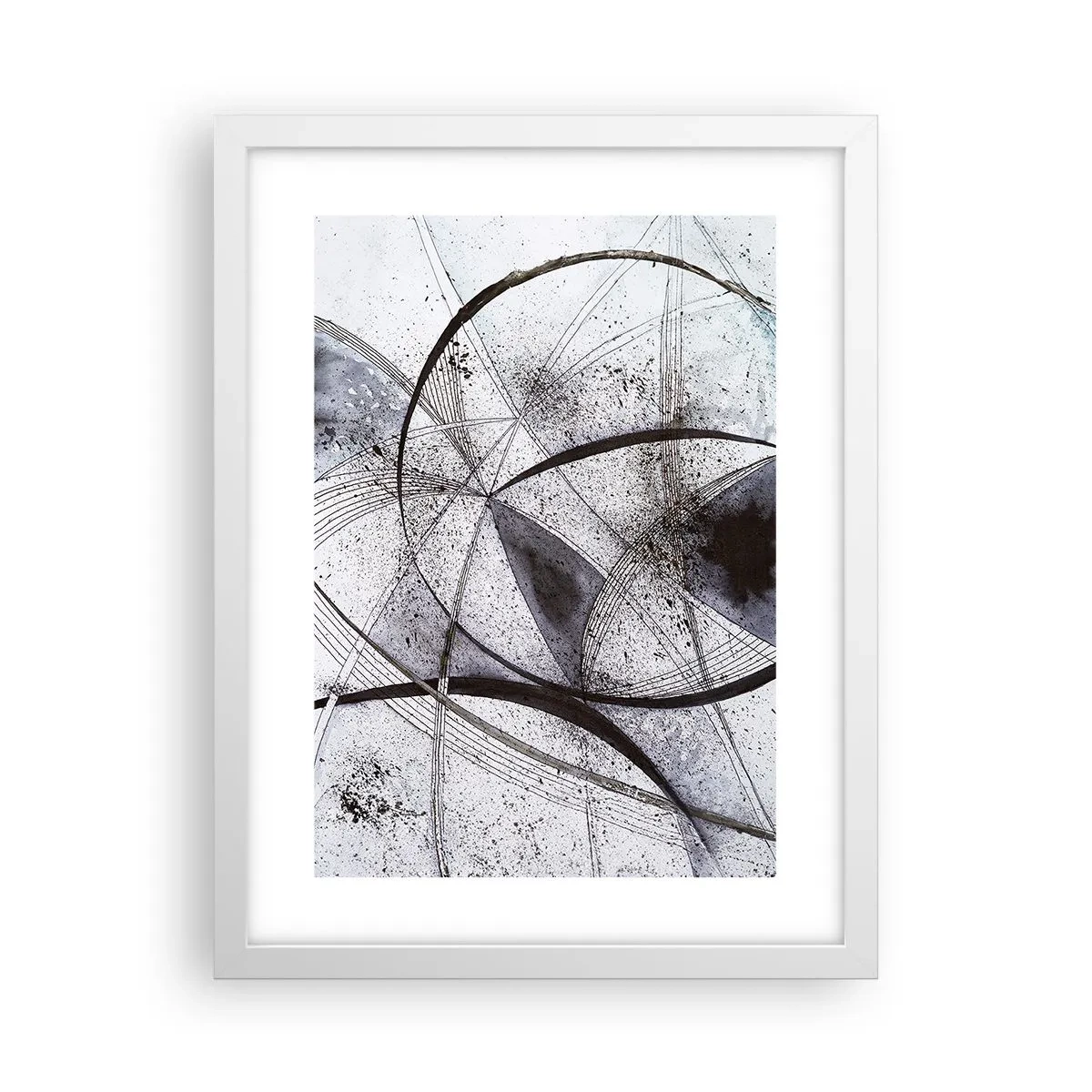 Póster en marco blanco - Fantasía futurista - 30x40 cm