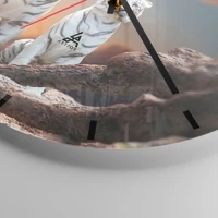 Esfera sin numeración, con rayas