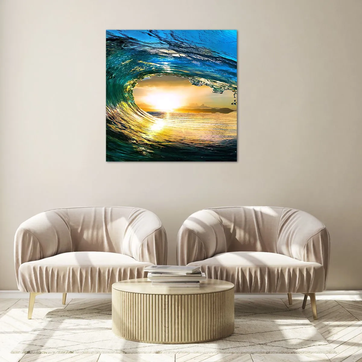 Cuadro sobre vidrio - Impresiones sobre Vidrio - Ojo de esperanza - 50x50 cm