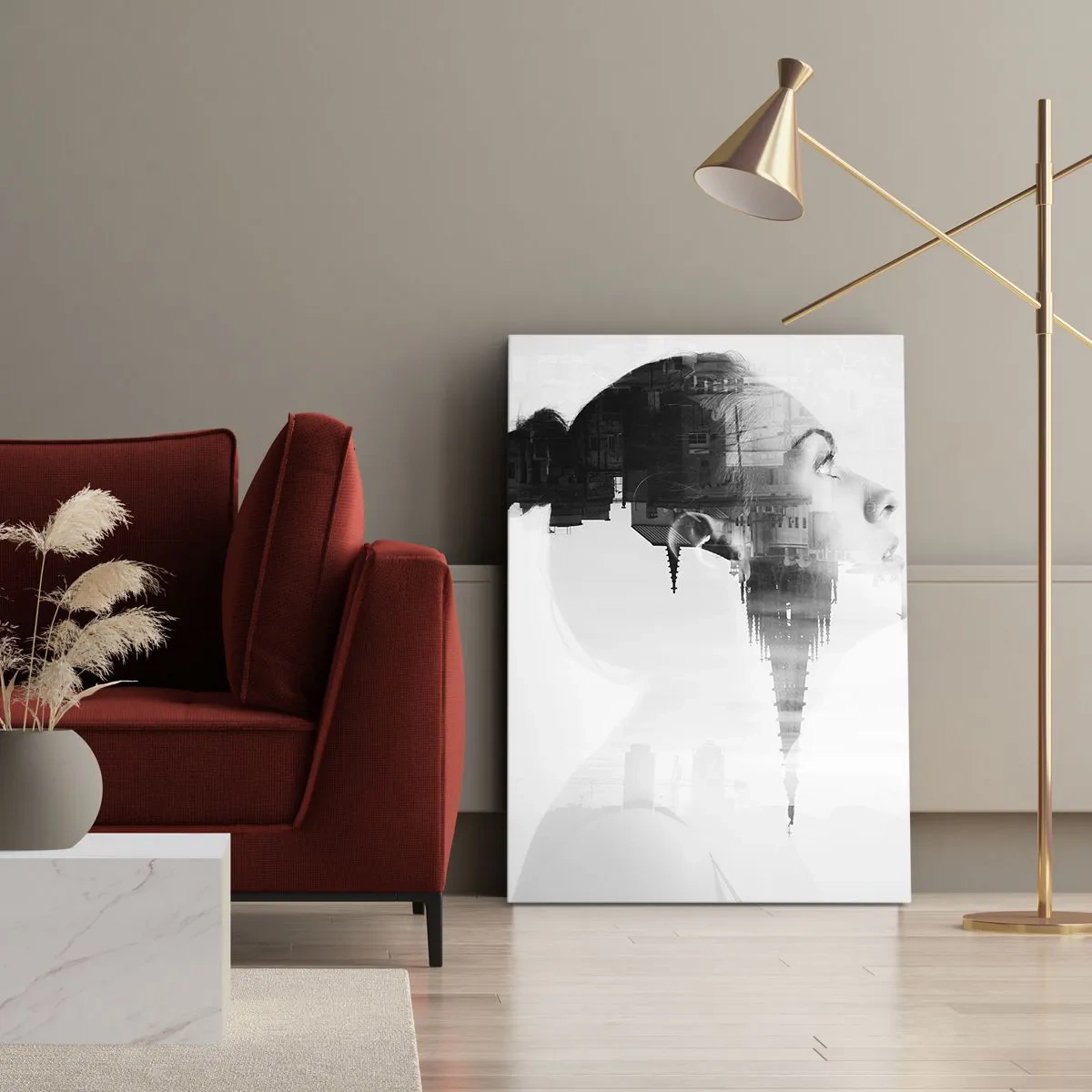 Cuadro sobre lienzo - Impresión de Imagen - A ambos lados del cristal - 65x120 cm