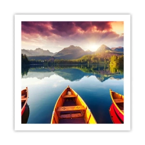 Póster - Frente a la naturaleza - 60x60 cm