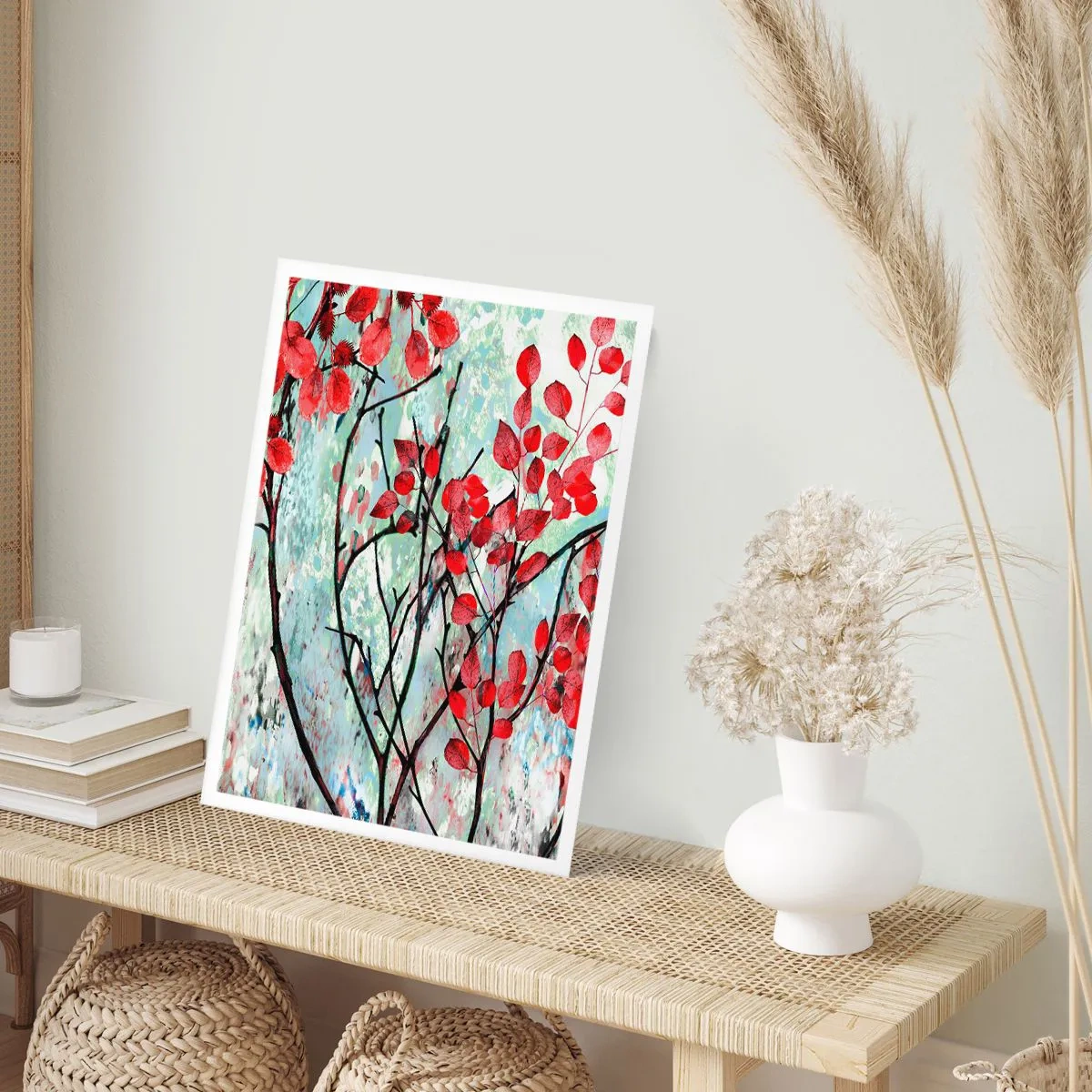 Póster - Un árbol en escarlata - 40x50 cm