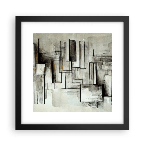 Póster en marco negro - El poder de la sencillez - 30x30 cm
