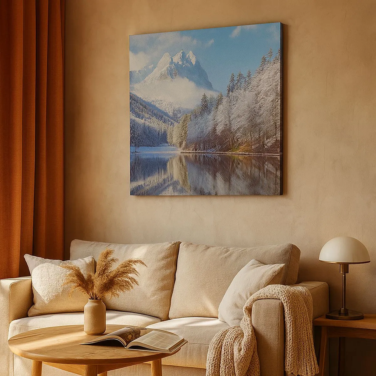 Cuadro sobre lienzo - Impresión de Imagen - Guardia de nieve - 30x30 cm