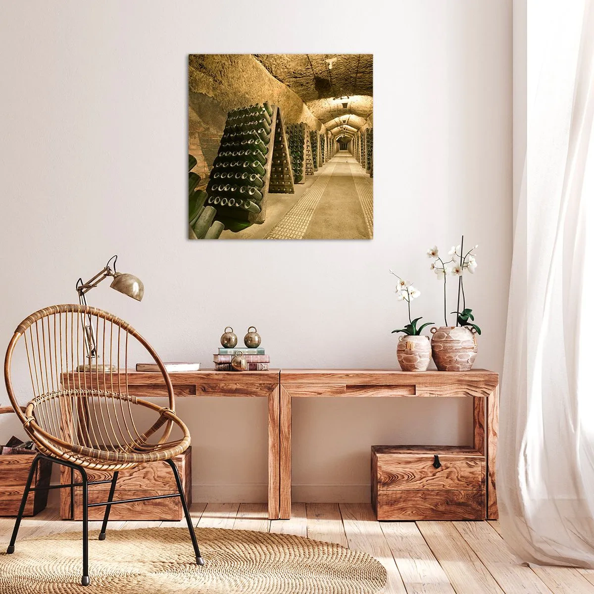 Cuadro sobre lienzo - Impresión de Imagen - El nacimiento del gusto - 70x70 cm