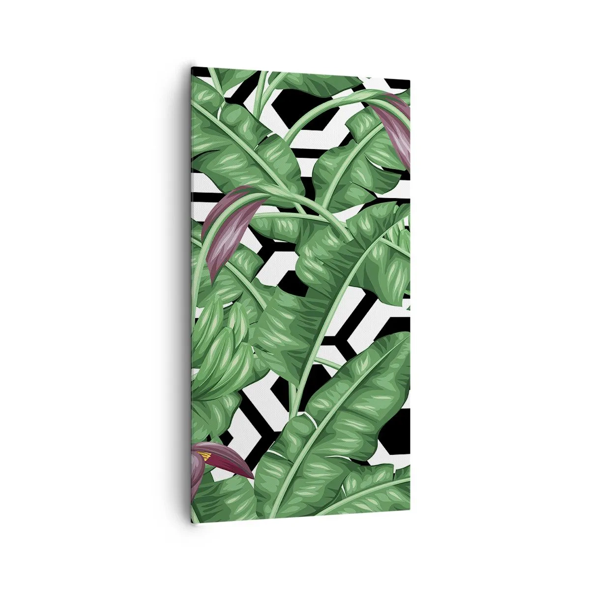 Cuadro sobre lienzo - Impresión de Imagen - Composición simétrica de la naturaleza - 65x120 cm