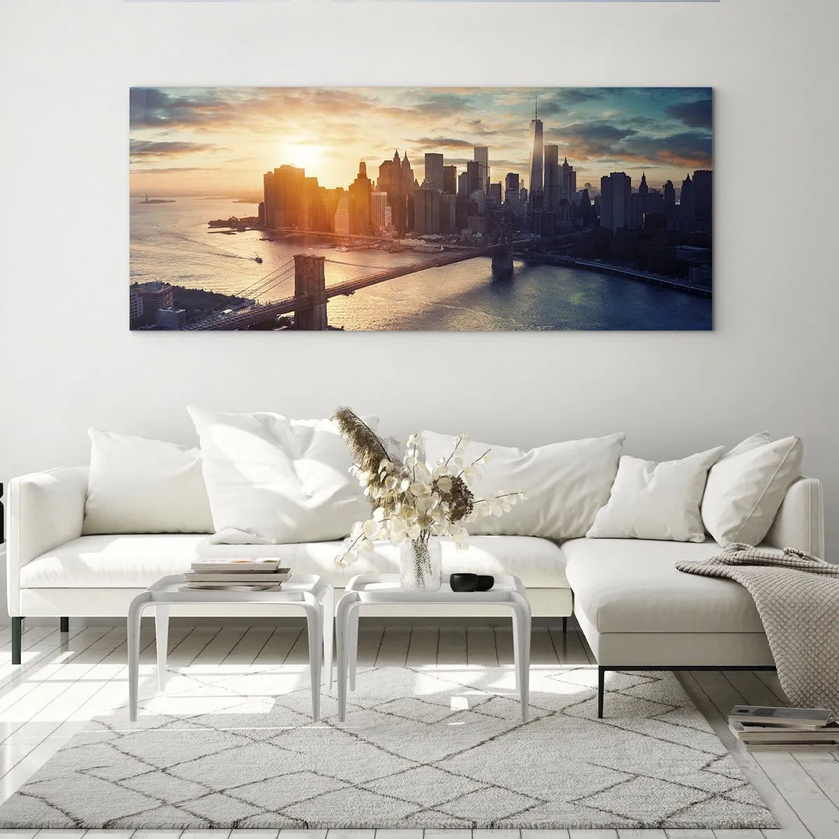 Cuadro sobre vidrio - Impresiones sobre Vidrio - Un monumento a la cultura occidental - 90x30 cm