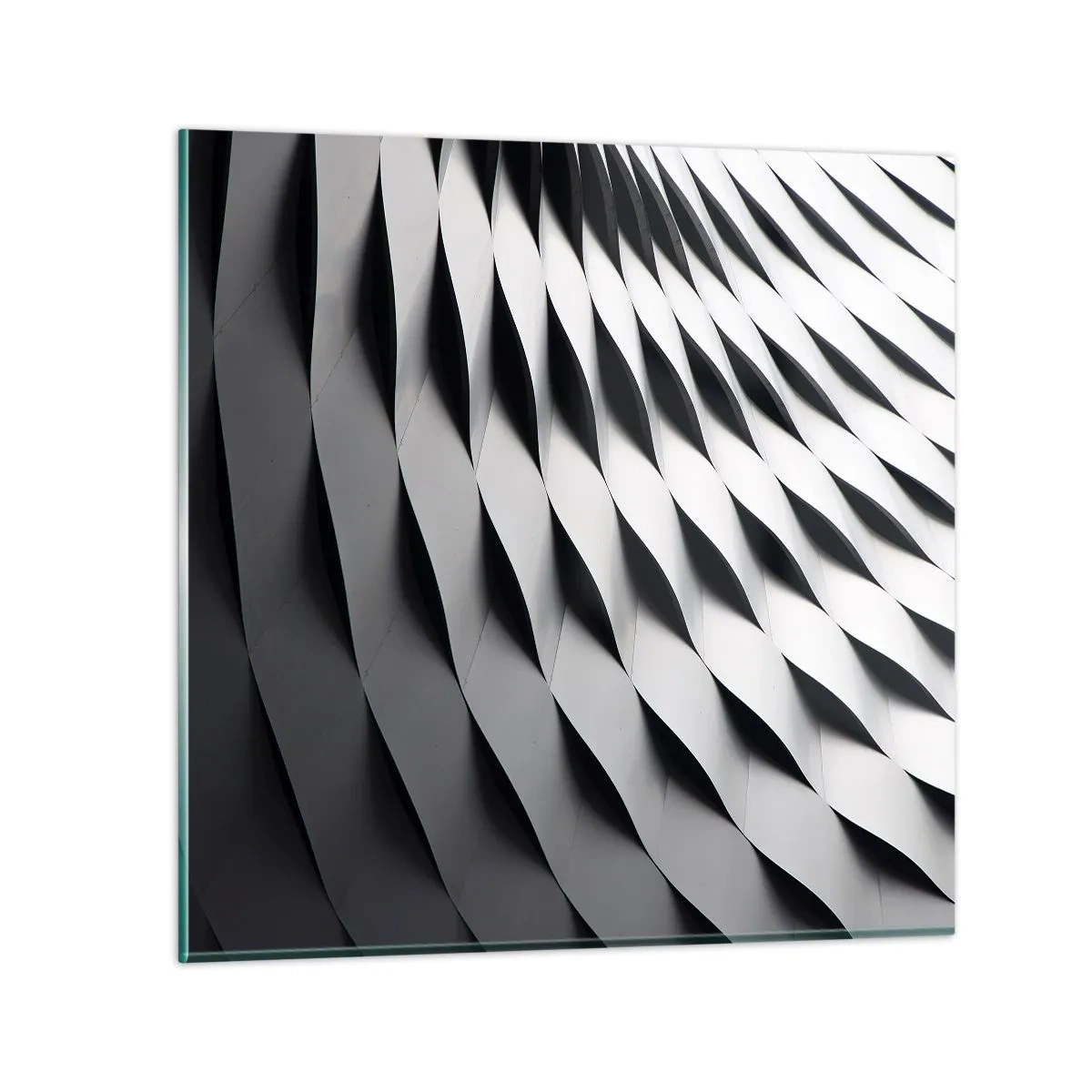 Cuadro sobre vidrio - Impresiones sobre Vidrio - En la superficie de las ondas - 50x50 cm