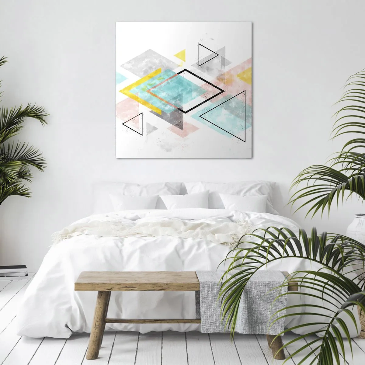 Cuadro sobre lienzo - Impresión de Imagen - Un juego geométrico - 30x30 cm