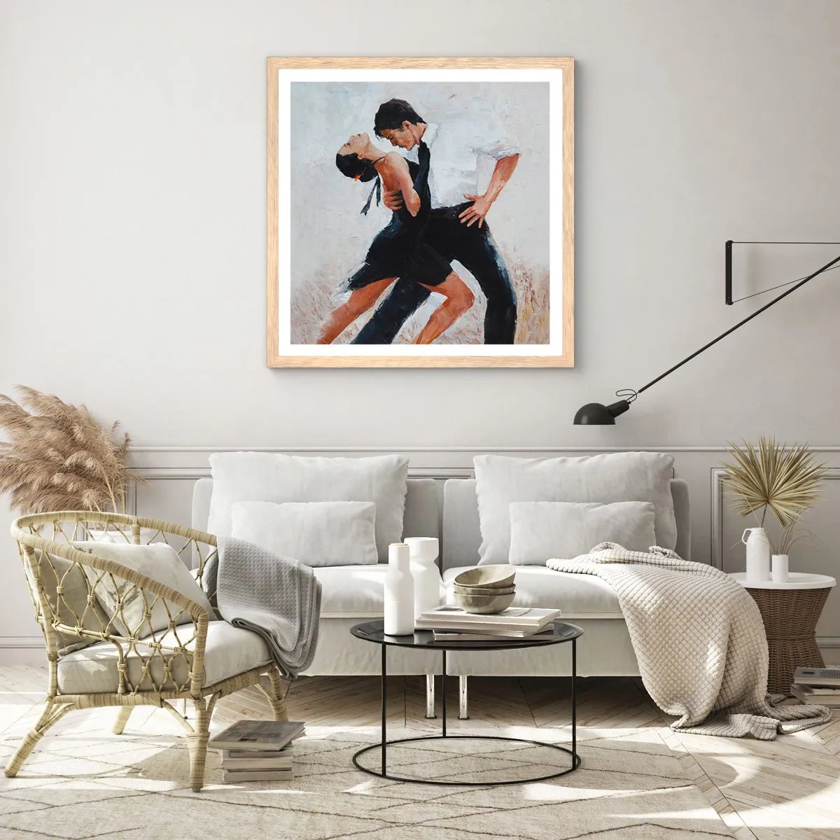 Póster en marco roble claro - El tango de mis sueños - 50x50 cm