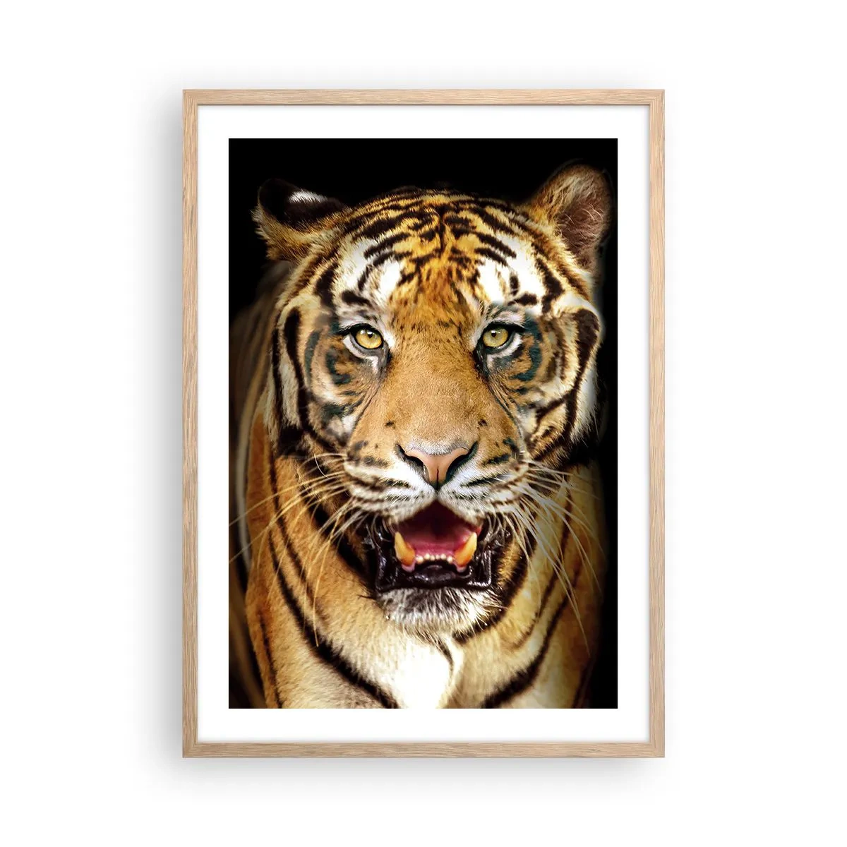 Póster en marco roble claro - Salvaje de corazón - 50x70 cm