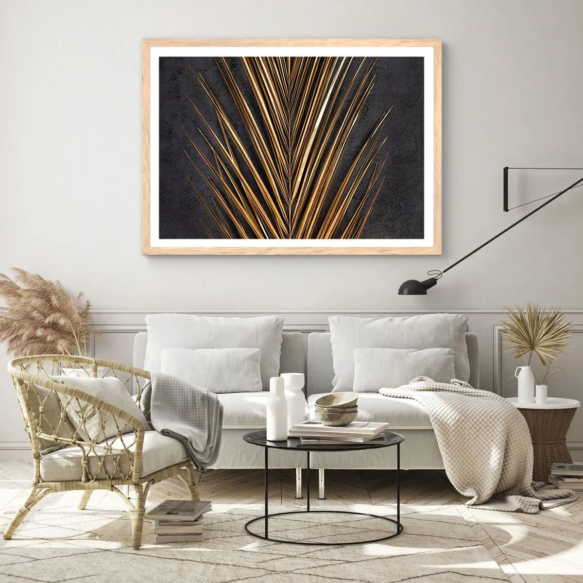 Póster en marco roble claro - El oro de los trópicos - 91x61 cm