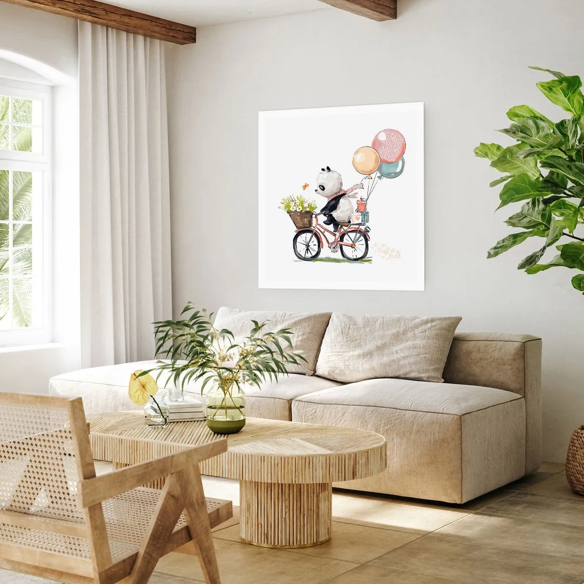 Póster - Un día feliz - 60x60 cm