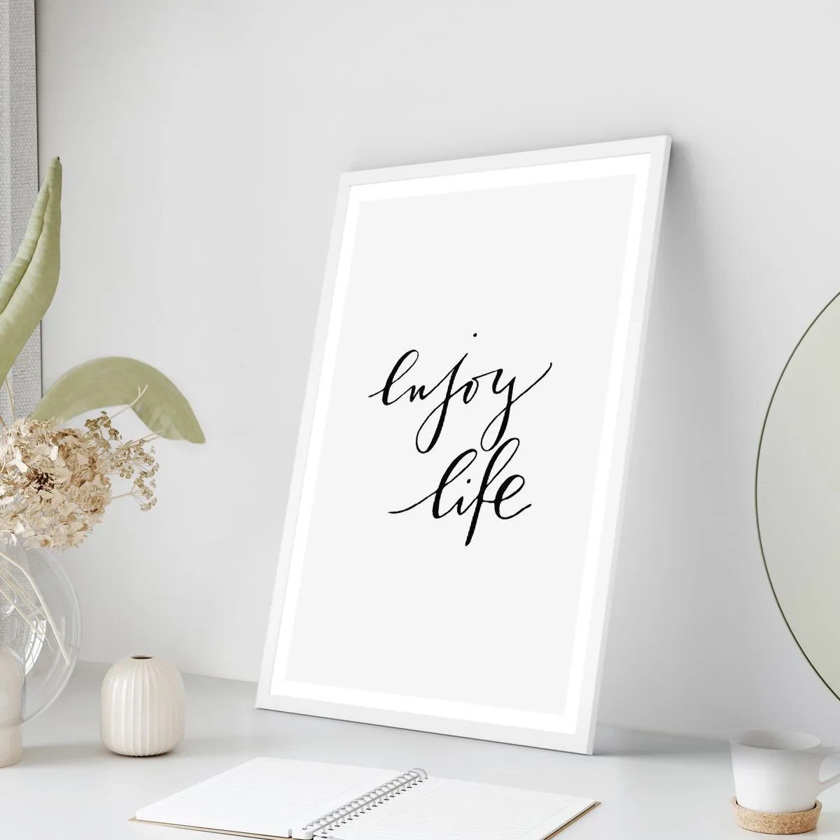 Póster en marco blanco - Nada que añadir... - 50x70 cm