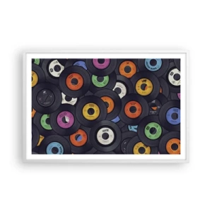 Póster en marco blanco - Colores de los clásicos - 91x61 cm