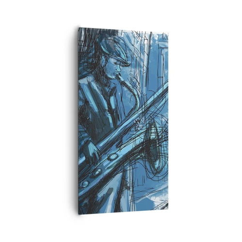 Cuadro sobre lienzo - Impresión de Imagen - Rapsodia urbana - 65x120 cm