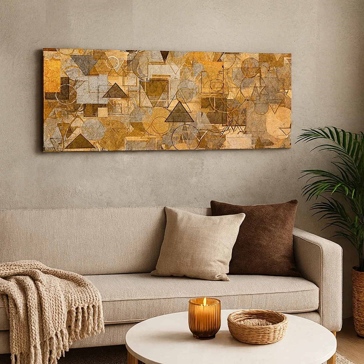 Cuadro sobre lienzo - Impresión de Imagen - El mundo en formas - 30x30 cm