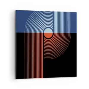 Cuadro sobre lienzo - Impresión de Imagen - En un abrazo geométrico - 50x50 cm