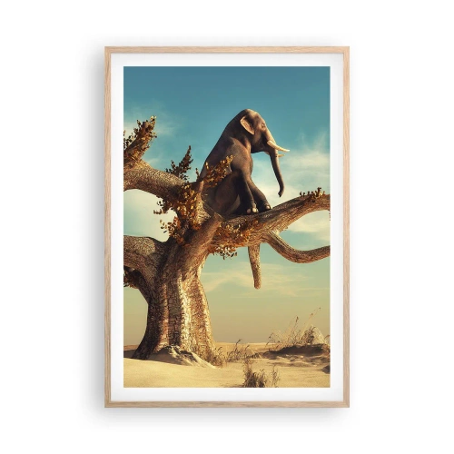 Póster en marco roble claro - Un nuevo punto de vista - 61x91 cm