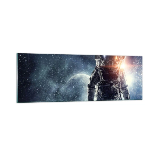 Cuadro sobre vidrio - Impresiones sobre Vidrio - Una aventura cósmica - 90x30 cm