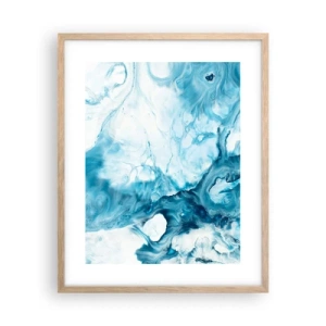 Póster en marco roble claro - Un concierto azul - 40x50 cm