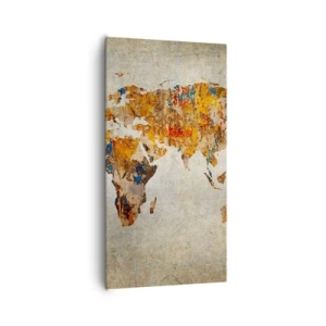 Cuadro sobre lienzo - Impresión de Imagen - Un mundo verdaderamente grande - 65x120 cm