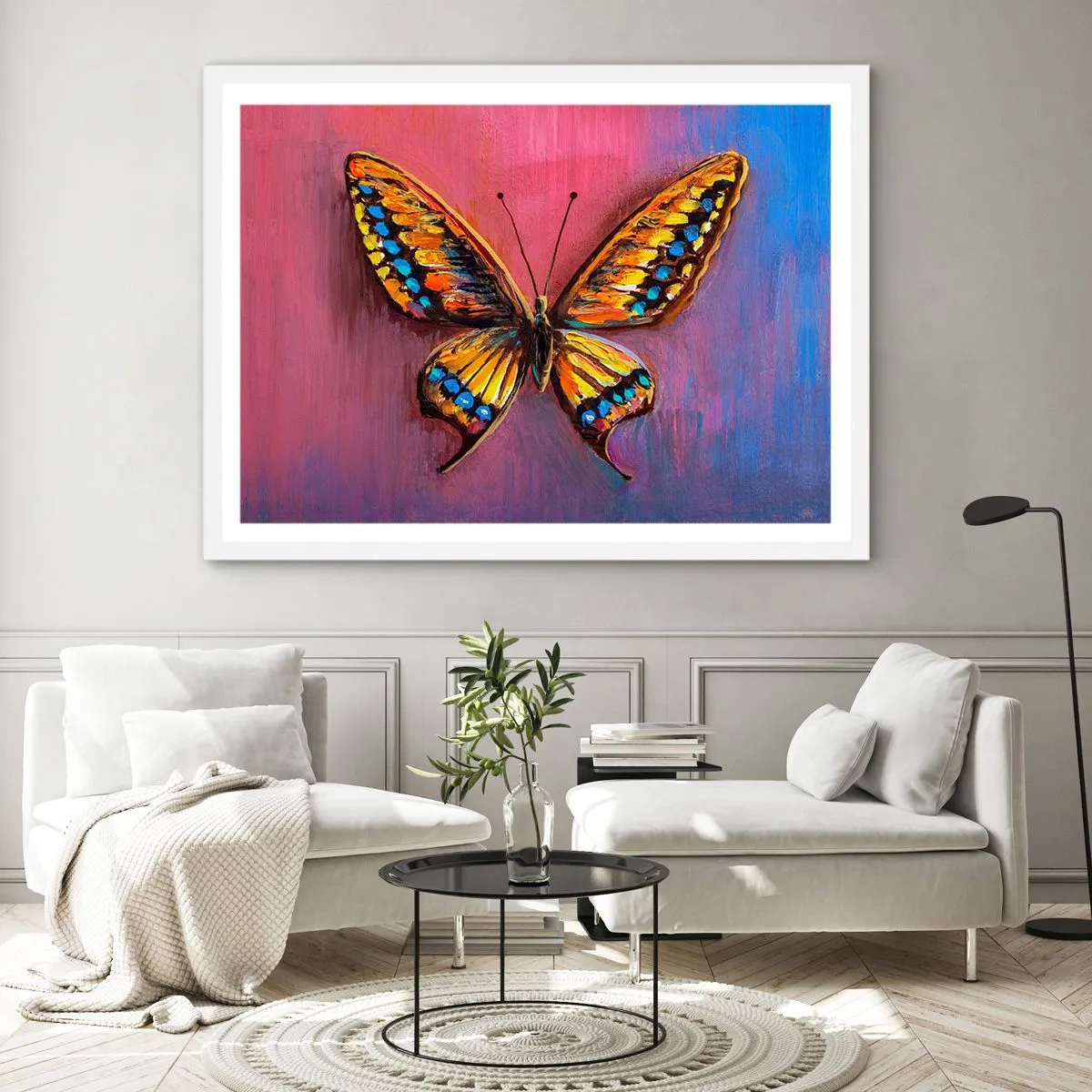 Póster en marco blanco - Una joya de la naturaleza - 100x70 cm