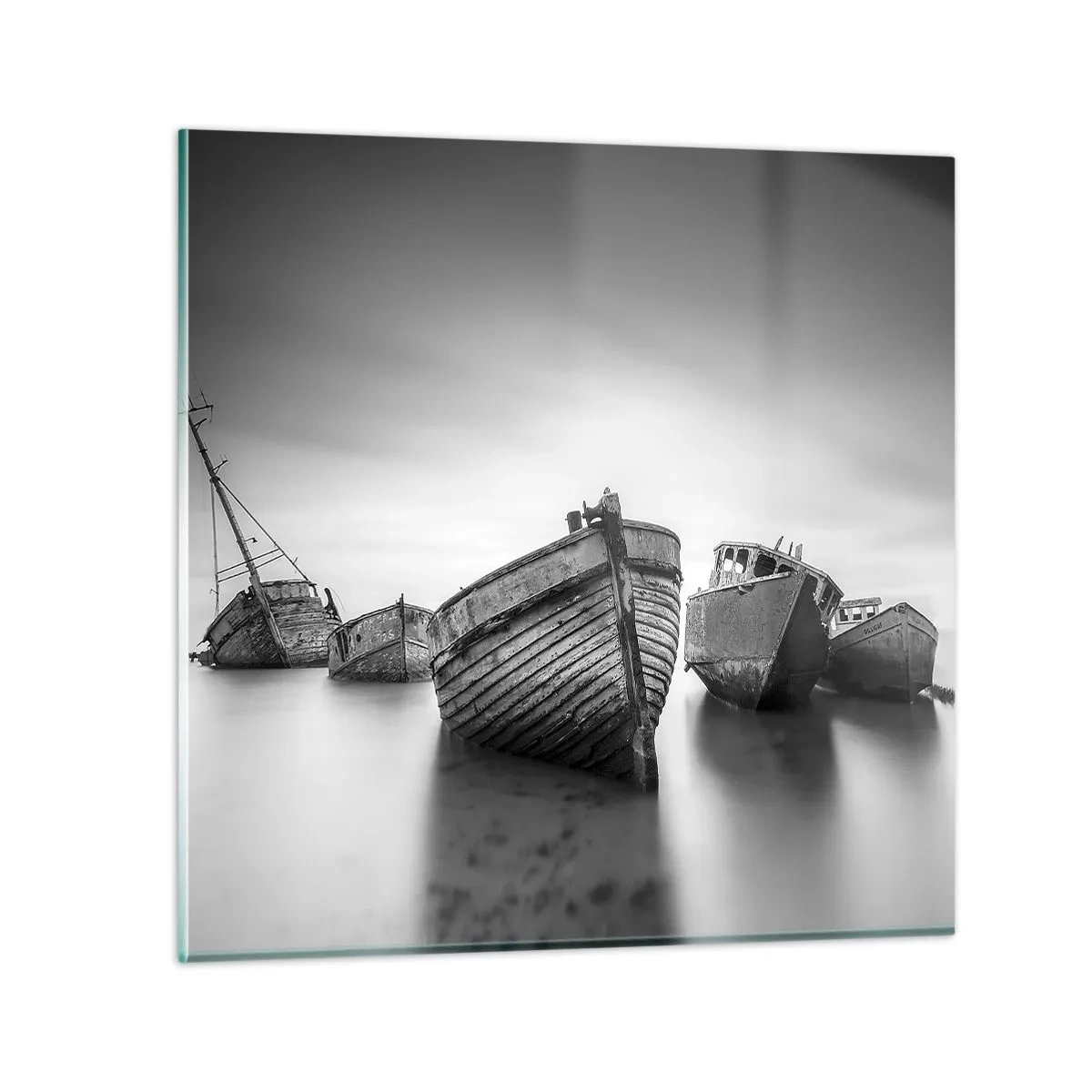 Cuadro sobre vidrio - Impresiones sobre Vidrio - Ahora solo quedan los recuerdos... - 40x40 cm