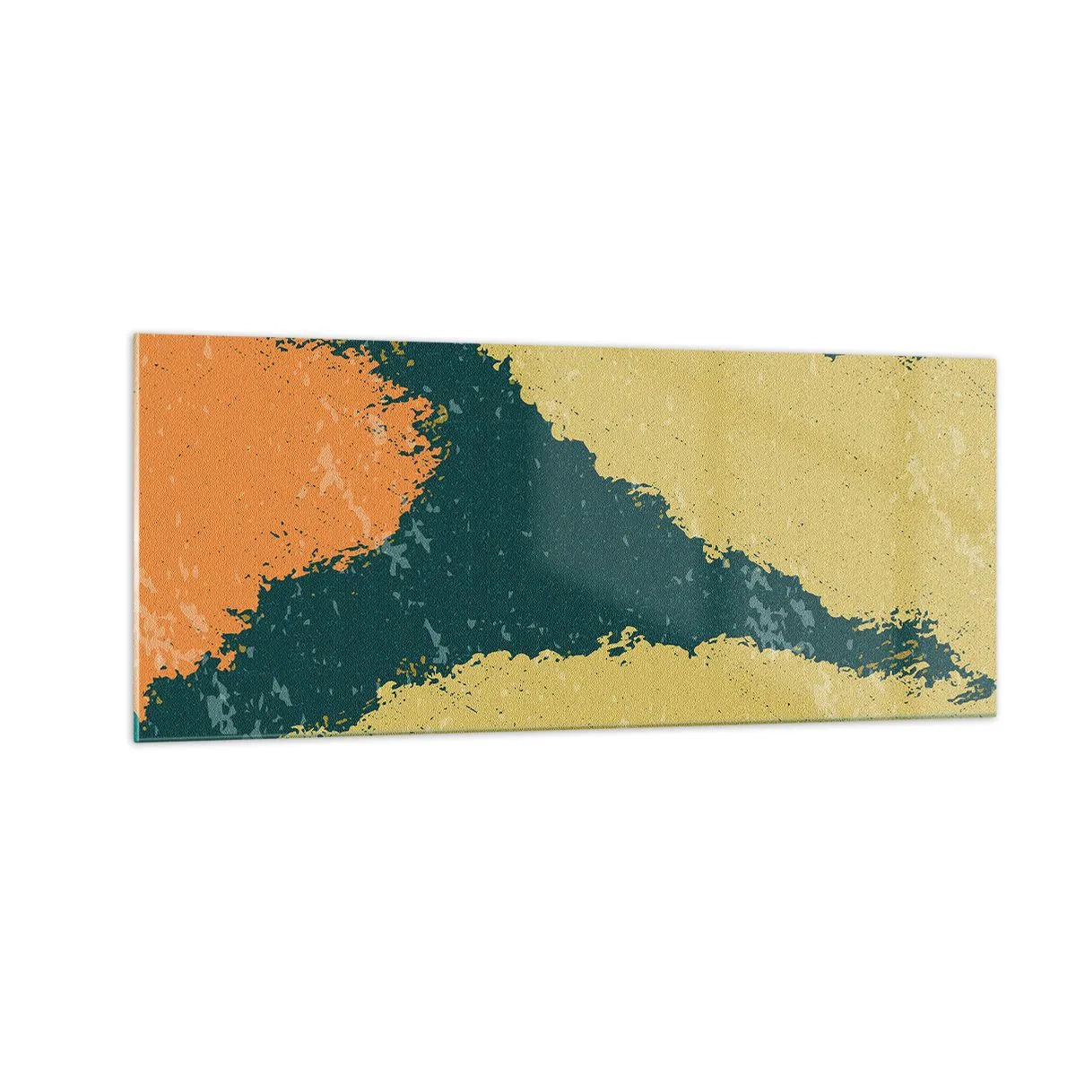 Cuadro sobre vidrio - Impresiones sobre Vidrio - Abstracción - a cámara lenta - 100x40 cm