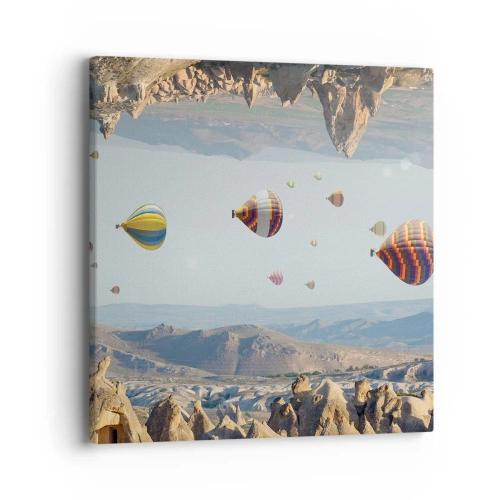 Cuadro sobre lienzo - Impresión de Imagen - Aquí todo es posible - 40x40 cm