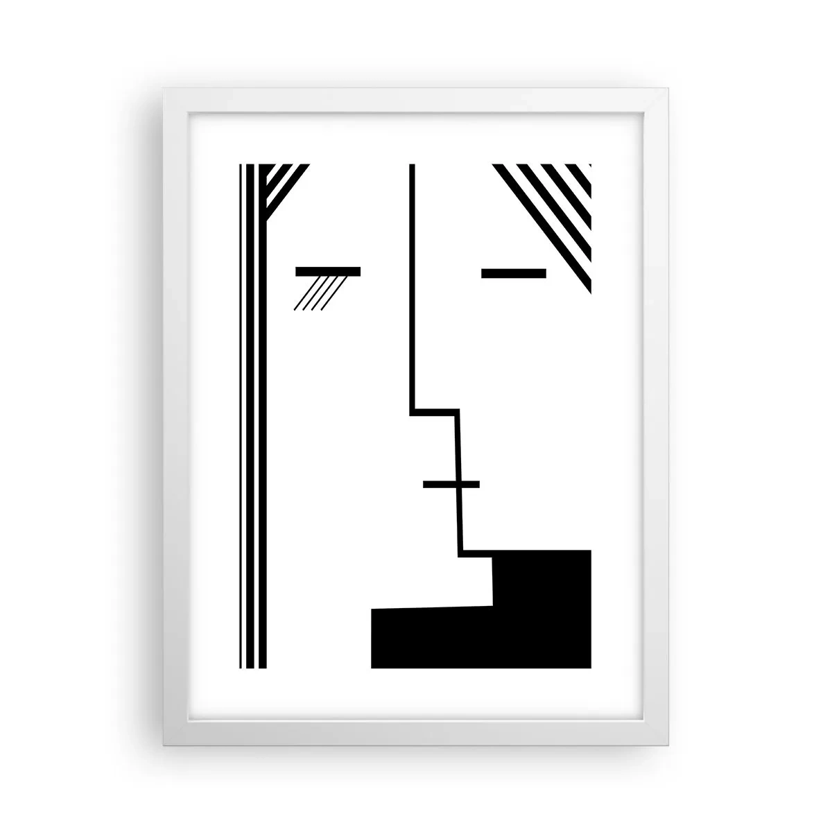 Póster en marco blanco - Solo un beso - 30x40 cm