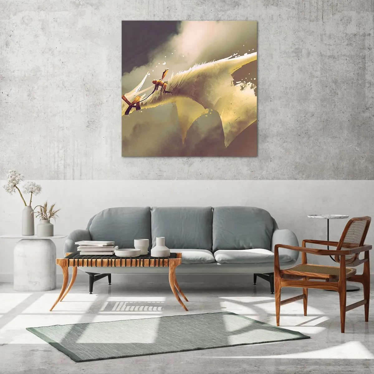 Cuadro sobre vidrio - Impresiones sobre Vidrio - Al rescate - 40x40 cm