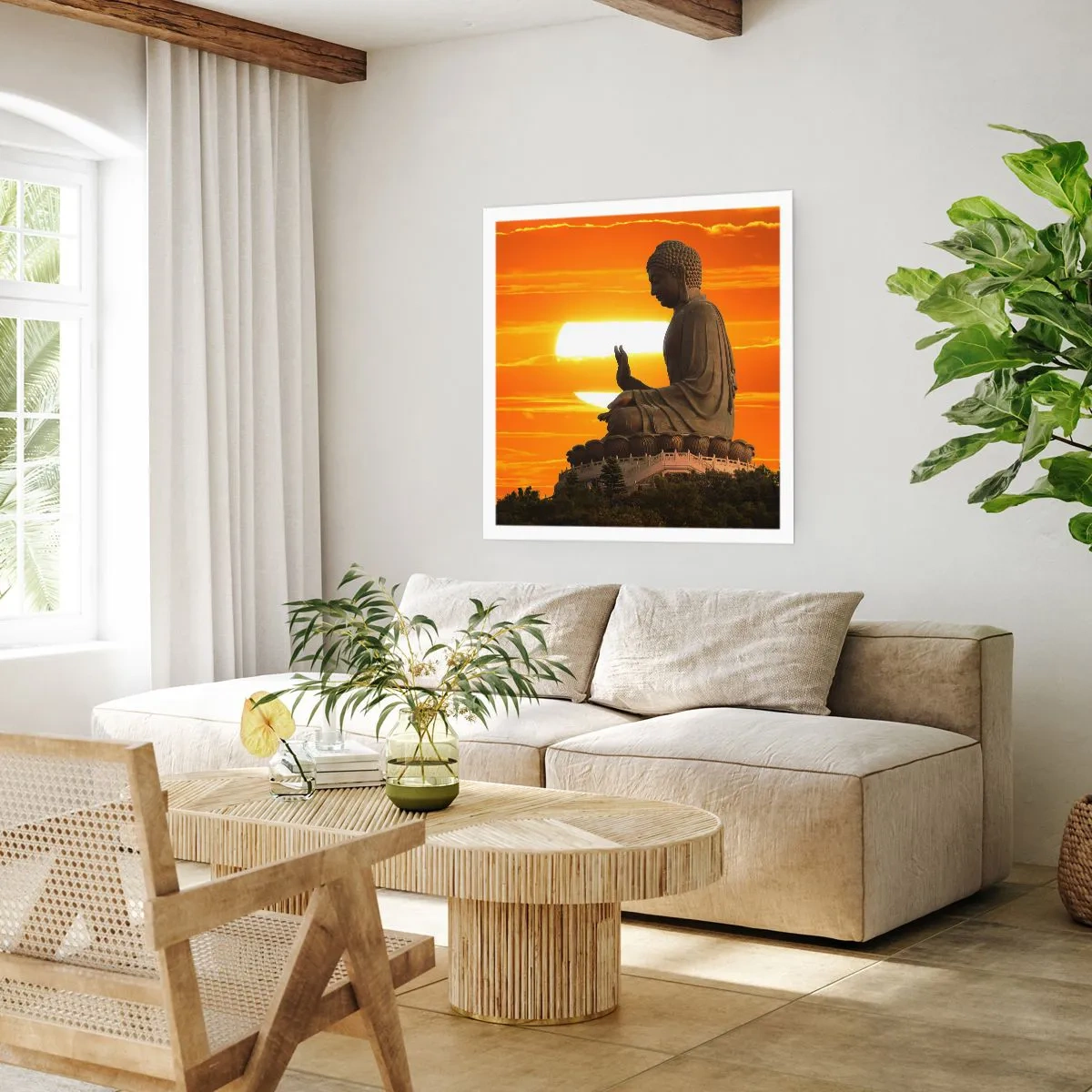 Póster - Sin miedo al mundo - 40x40 cm