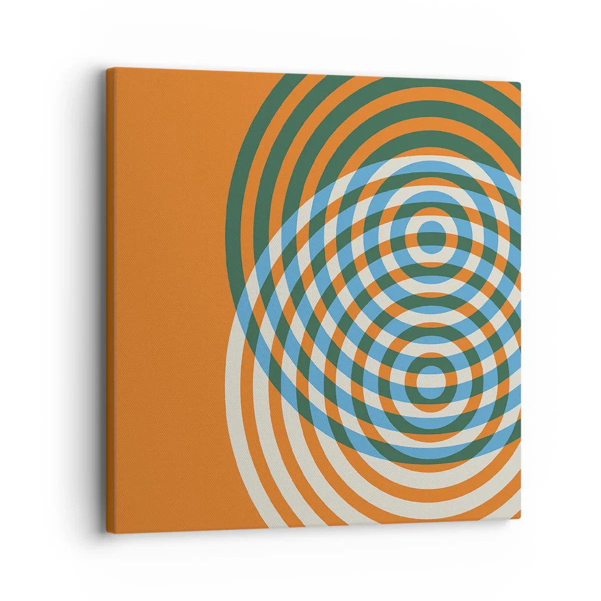 Cuadro sobre lienzo - Impresión de Imagen - Círculos y abstracción - 30x30 cm