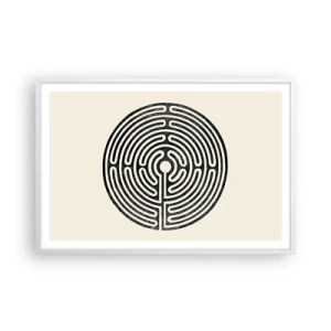 Póster en marco blanco - Orden misterioso - 91x61 cm