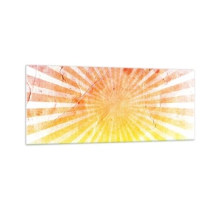 Cuadro sobre vidrio - Impresiones sobre Vidrio - Renacer del sol - 100x40 cm