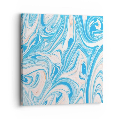 Cuadro sobre lienzo - Impresión de Imagen - Llanura de inundación turquesa - 30x30 cm