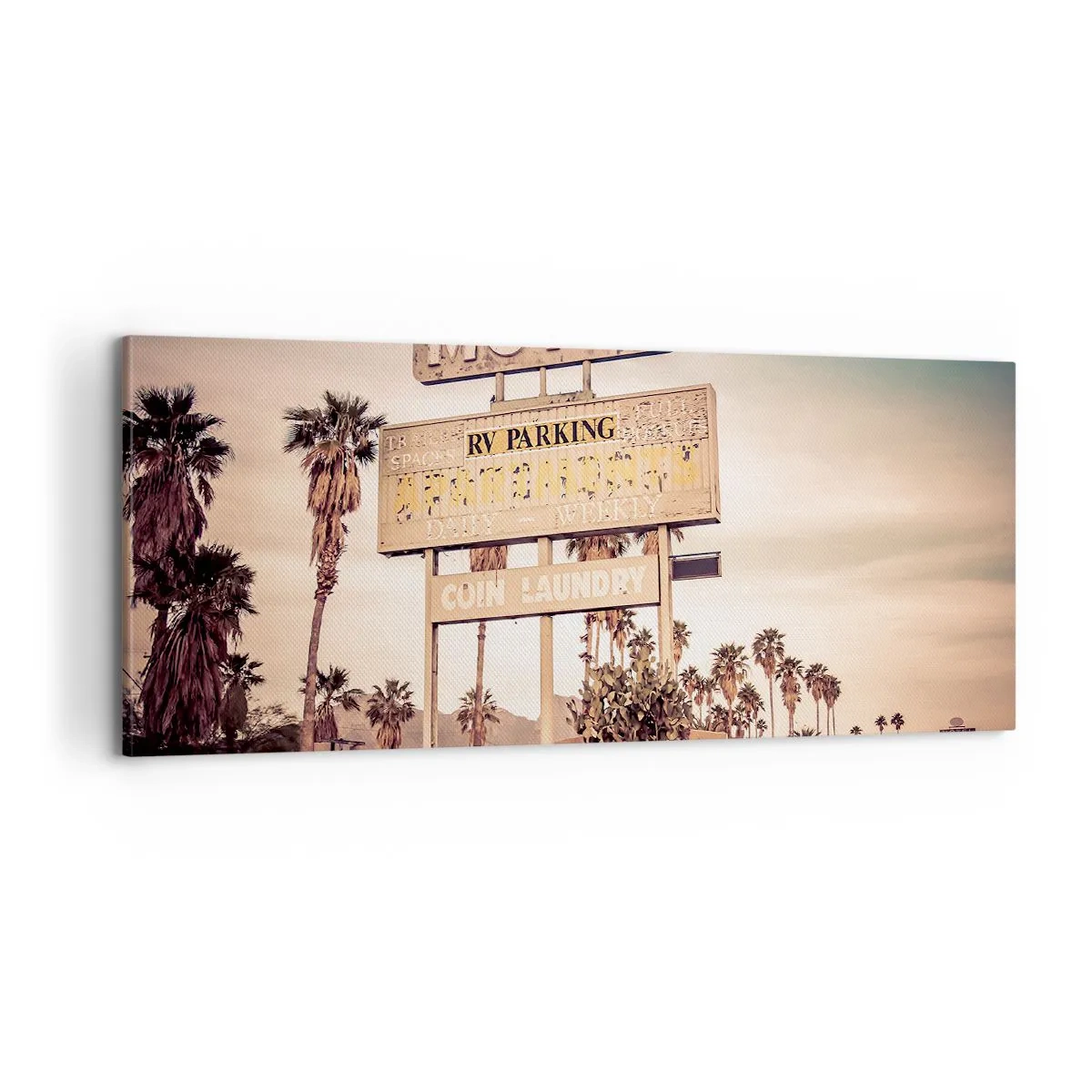 Cuadro sobre lienzo - Impresión de Imagen - El tiempo se detuvo - 100x40 cm