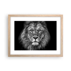 Póster en marco roble claro - Con el atuendo de la coronación - 40x30 cm