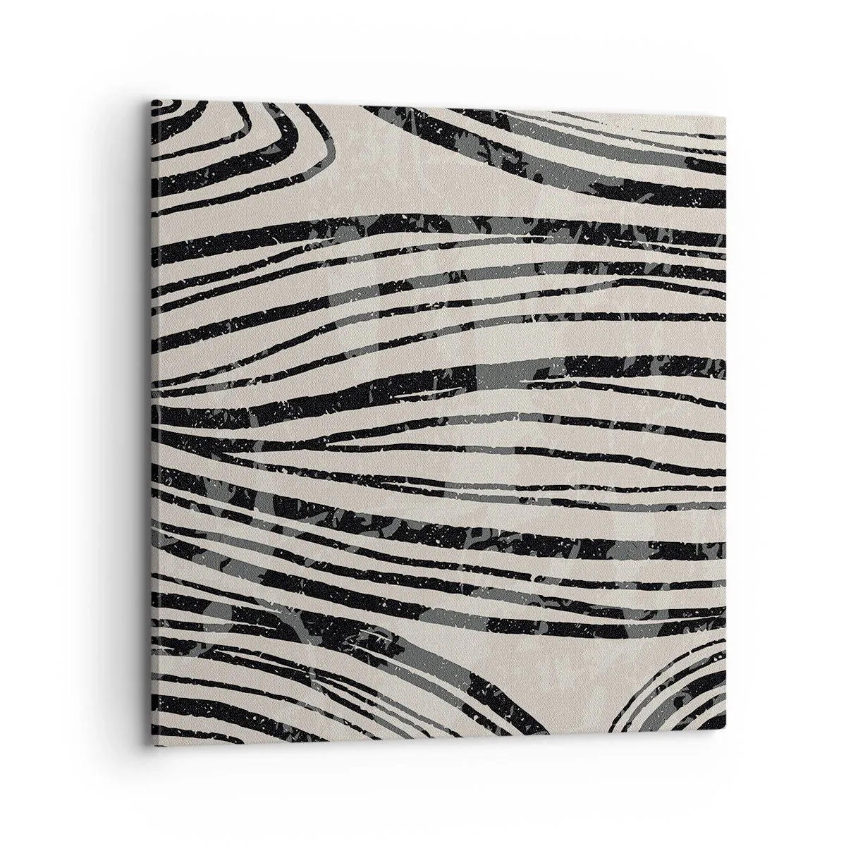 Cuadro sobre lienzo - Impresión de Imagen - Salpicadura de líneas - 70x70 cm