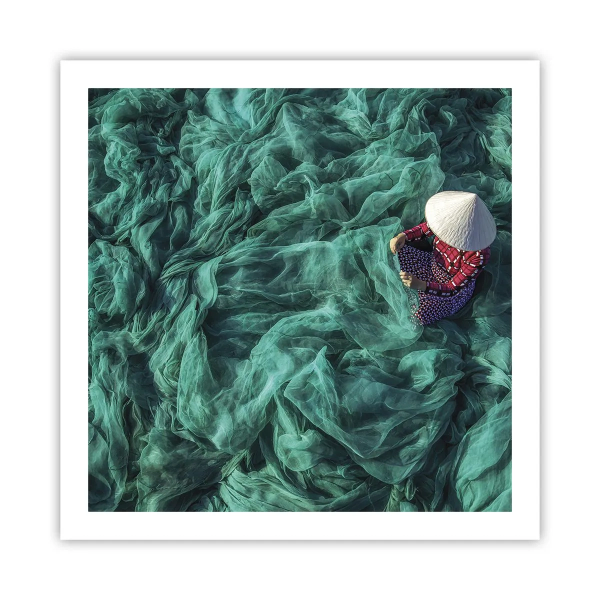 Póster - En un mar de redes - 60x60 cm