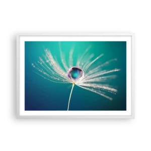Póster en marco blanco - Momento místico - 70x50 cm