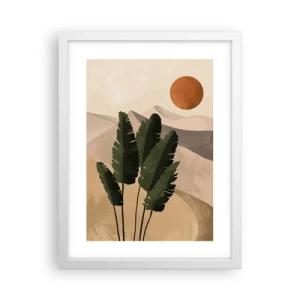 Póster en marco blanco - El triunfo de la vida - 30x40 cm