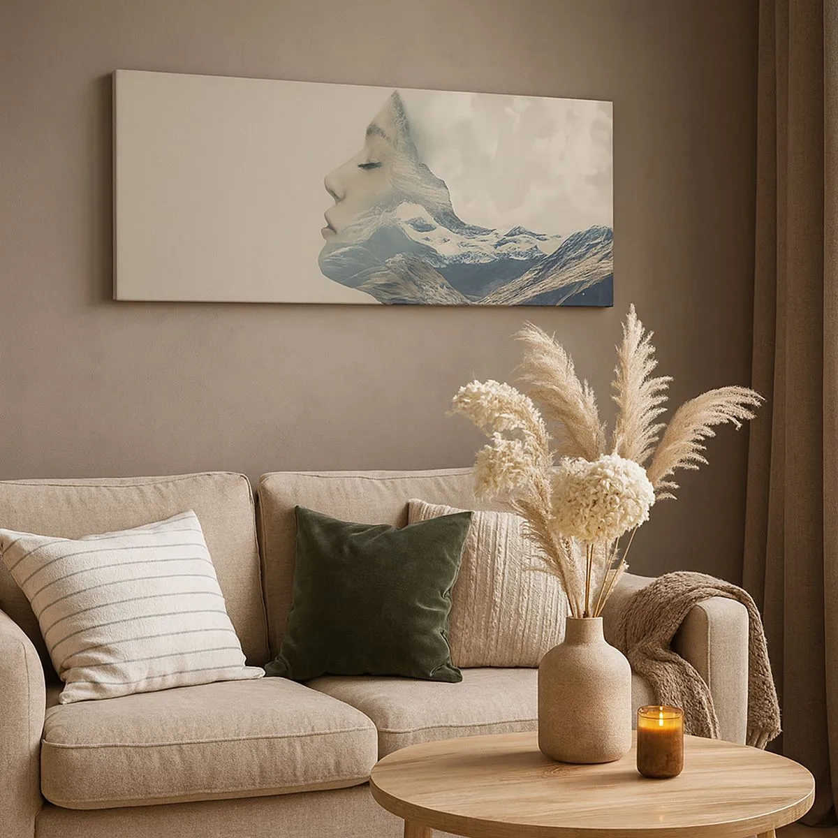 Cuadro sobre lienzo - Impresión de Imagen - La belleza de los elementos - 100x40 cm