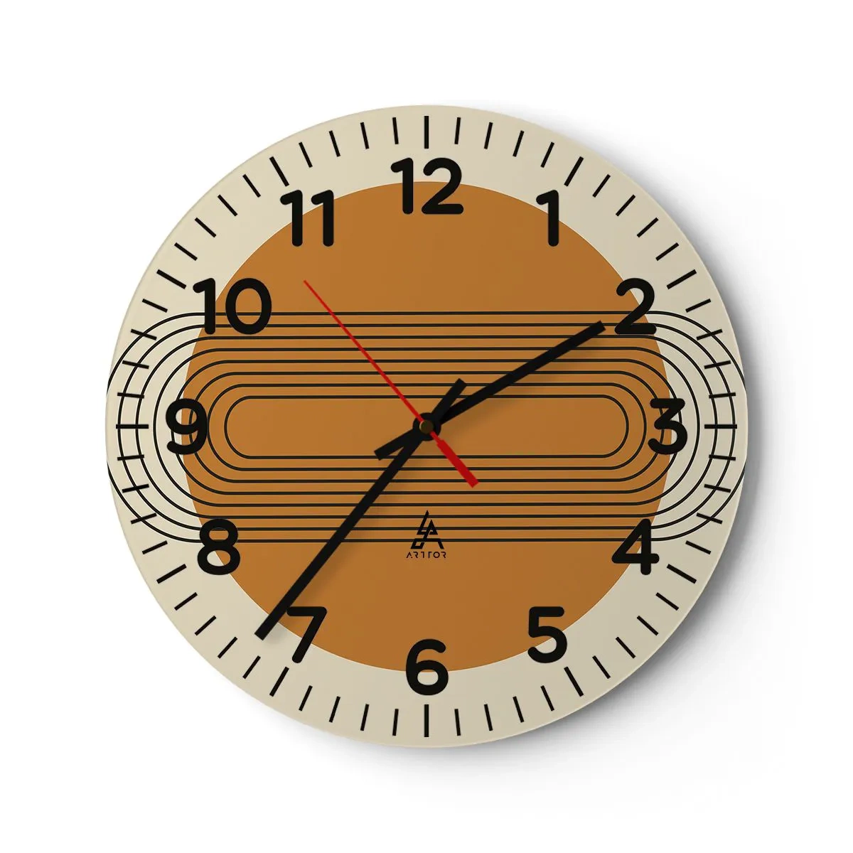 Reloj de pared - Reloj de vidrio - El plan perfecto - 40x40 cm