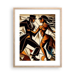 Póster en marco roble claro - Danza de pasión - 40x50 cm
