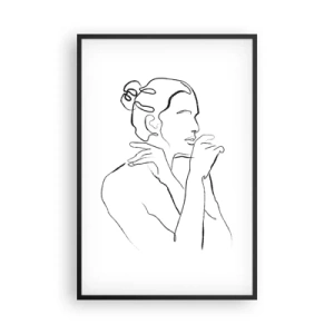 Póster en marco negro - Desnudo: un misterio sensual - 61x91 cm